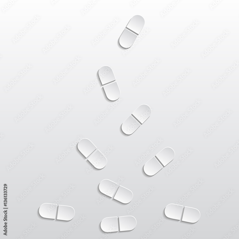Paper drugs - vector set Paper drugs - vector set