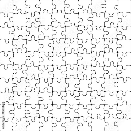 Simple puzzle   - vector illustration 
