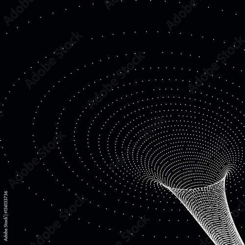 Infundibular futuristic  structure   - vector illustration 