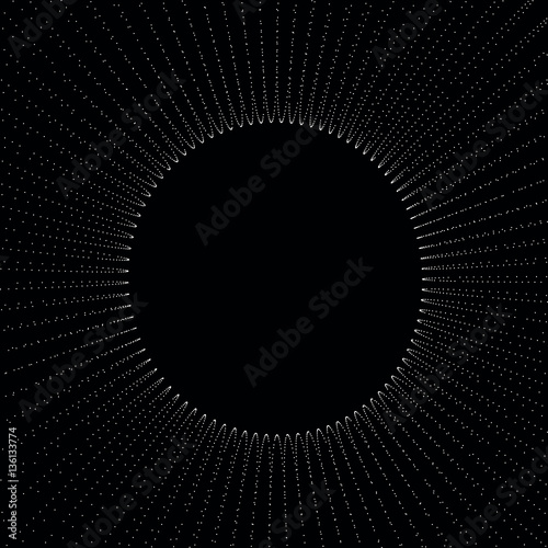 Canvas Print Epicycloid round background - vector illustration
