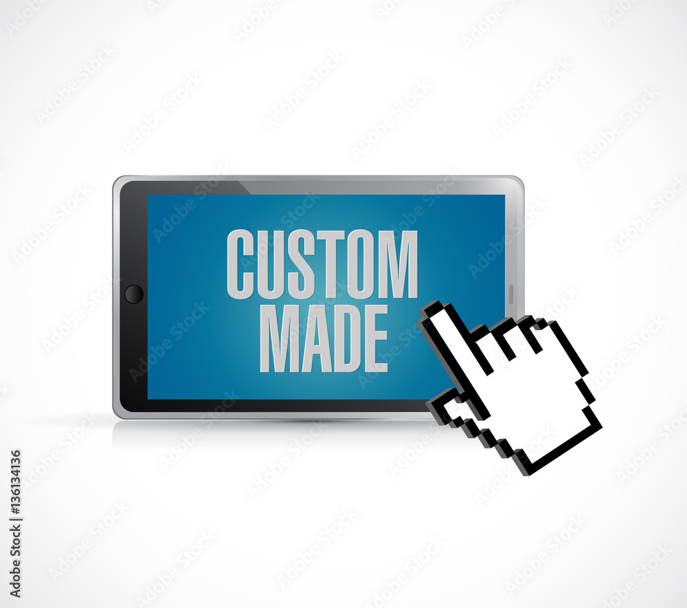 tablet custom made text sign concept tablet custom made text sign concept