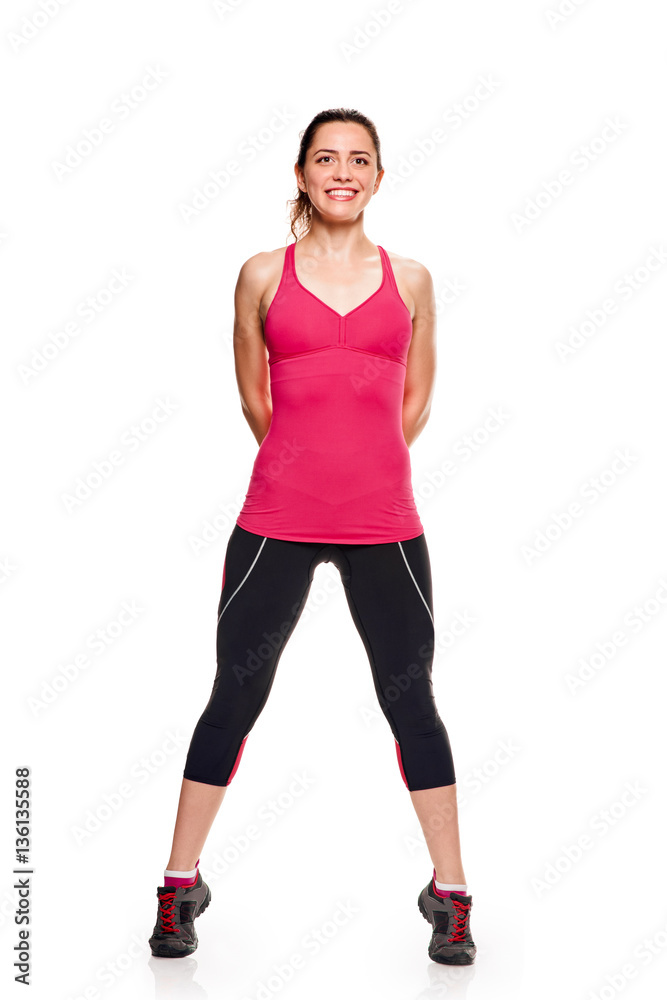 Fitness woman aerobic portrait Fitness woman aerobic portrait