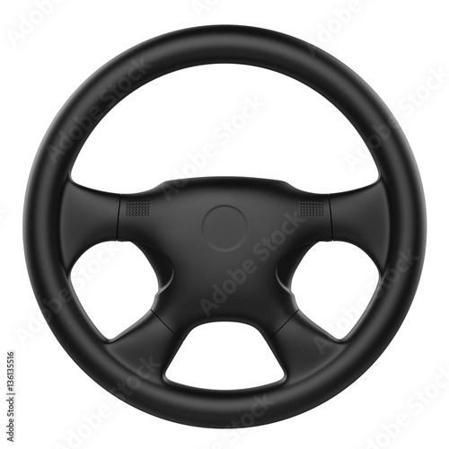 Fototapet steering wheel isolated