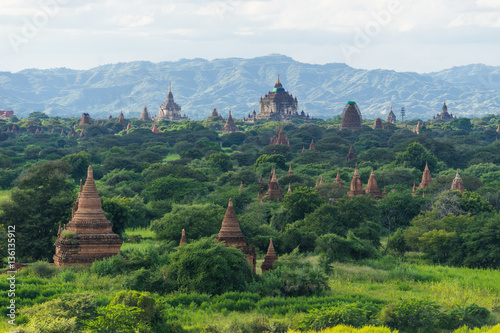 Bagan ancient city pagodas and monastery, Mandalay, Myanmar © skazzjy
