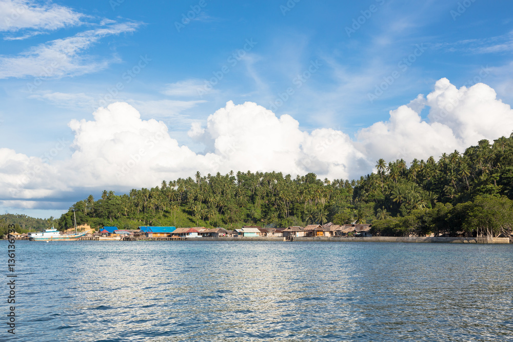 Katupat village in the Togian islands in Sulawesi