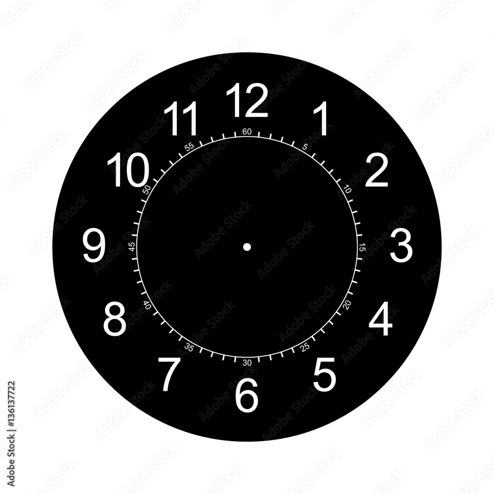 clock face blank isolated on white background
clock face blank isolated on white background