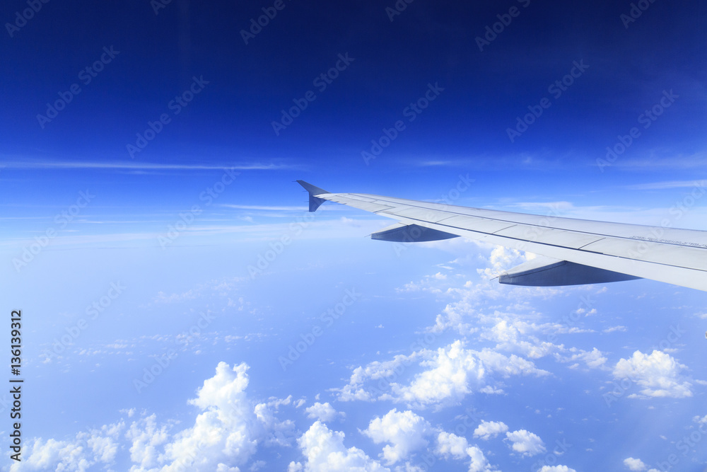 Skyline View above the Clouds from air plane Skyline View above the Clouds from air plane