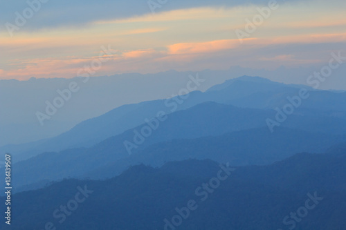 Sunset at the mountain © rukawajung
