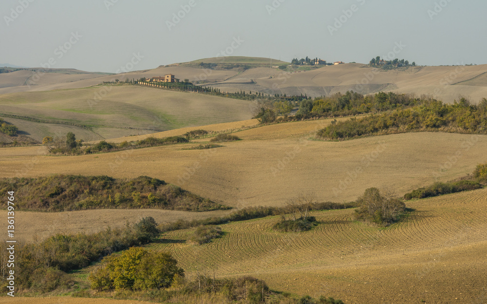 Scenic landscape in Tuscany region, Italy
