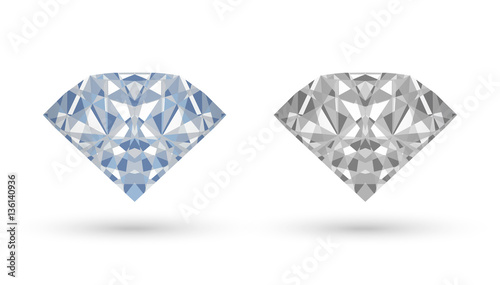real diamond vector on a white background