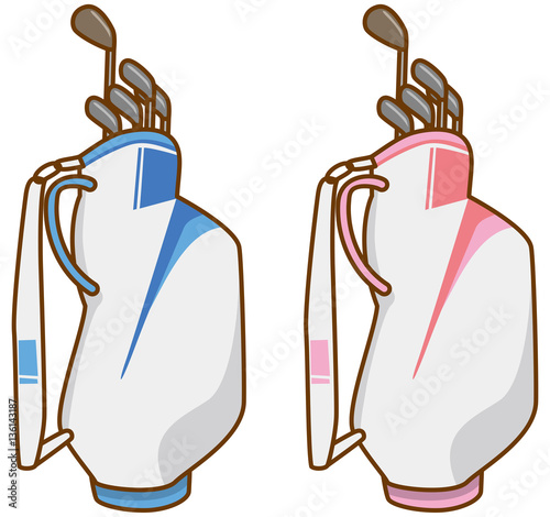 ゴルフバックのイメージイラスト