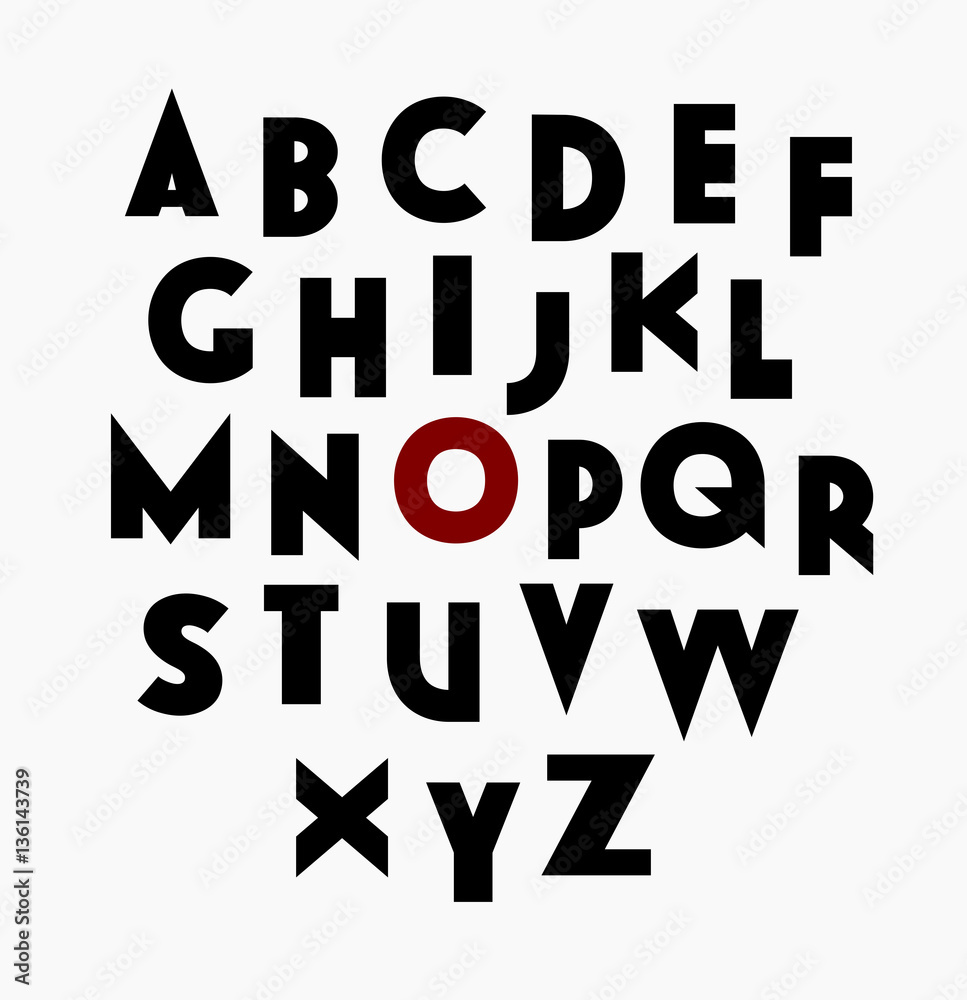 GrowBold, a sans serif vector decorative font for web and print, all caps 