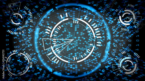 Wallpaper Mural Future Technology Cyber Concept Background. Abstract Hi Speed Digital Design. Security Network Backdrop. Vector Illustration Torontodigital.ca