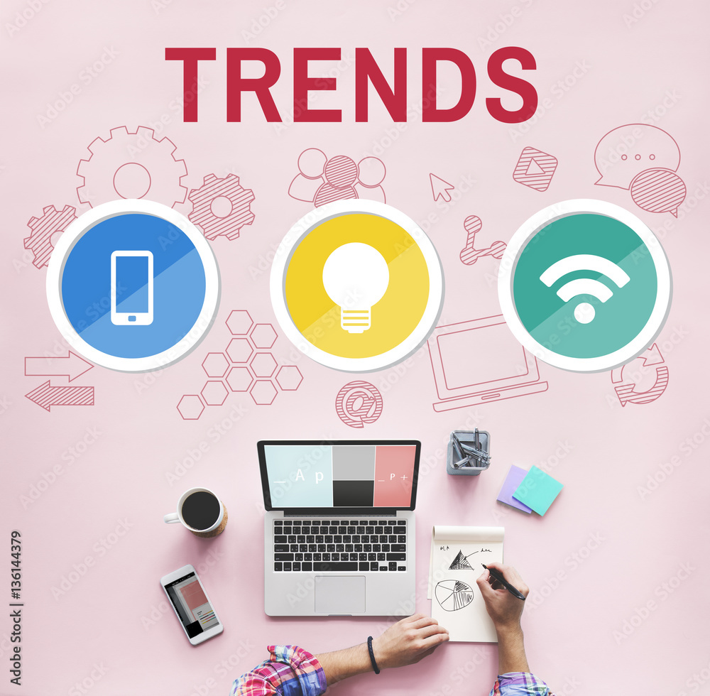 Technology Communication Icons Symbols Concept Technology Communication Icons Symbols Concept