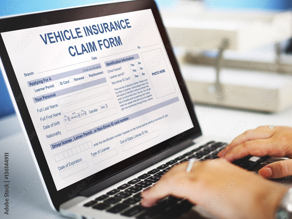 Vehicle Insurance Claim Form Benefit Concept Vehicle Insurance Claim Form Benefit Concept