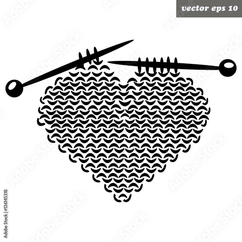 knitted heart