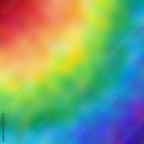 Background image blur the rainbow square background with colors from red to blue