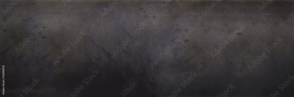 Naklejka premium Dark blackboard, texture, Vintage Background, Long Format. Banner. Toned effect.