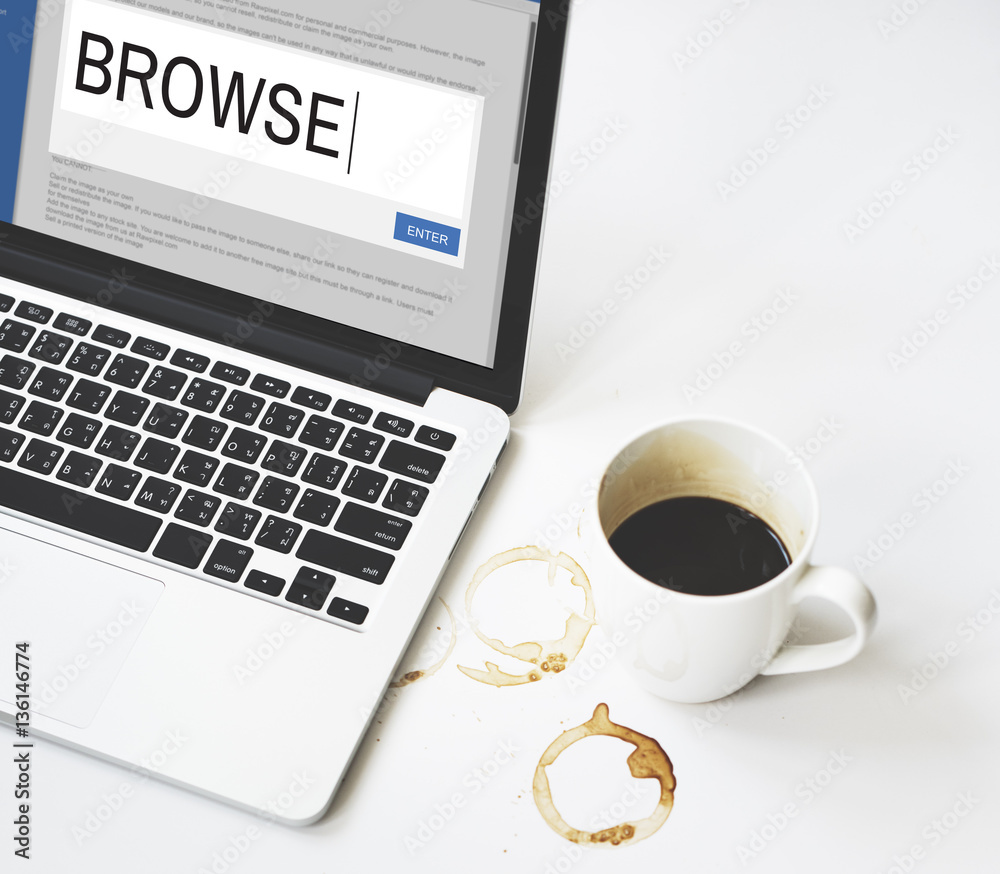 Digital Content Sharing Connect Website Searchbar Concept Digital Content Sharing Connect Website Searchbar Concept