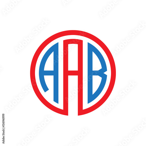 Free Download initial three letter logo circle red blue - GFXLoad