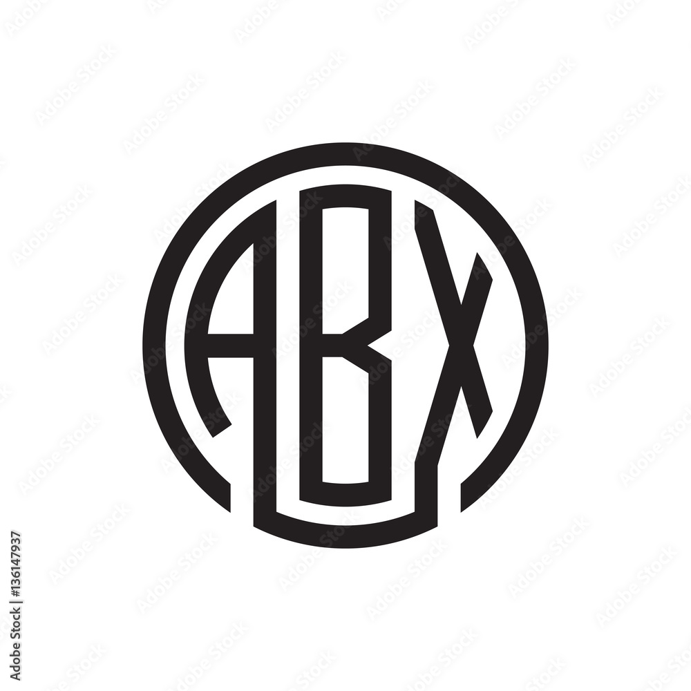 initial three letter logo circle black initial three letter logo circle black