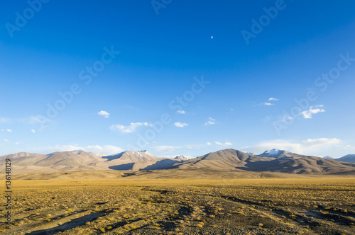 Pamir Mountains landscape in Gorno-Badakhshan Autonomous Region, Tajikistan