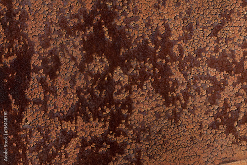 Fotografi rusty metal , iron corrosion , oxidation of steel , the texture of the rust