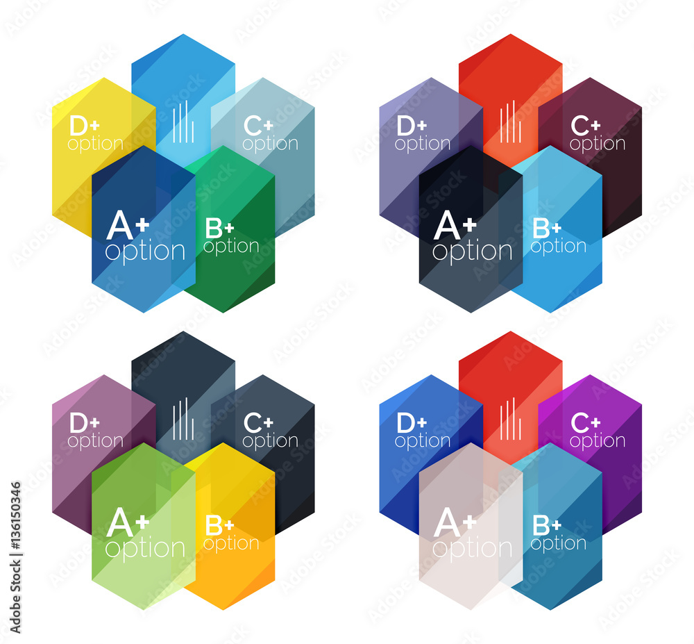Option infographic templates Option infographic templates