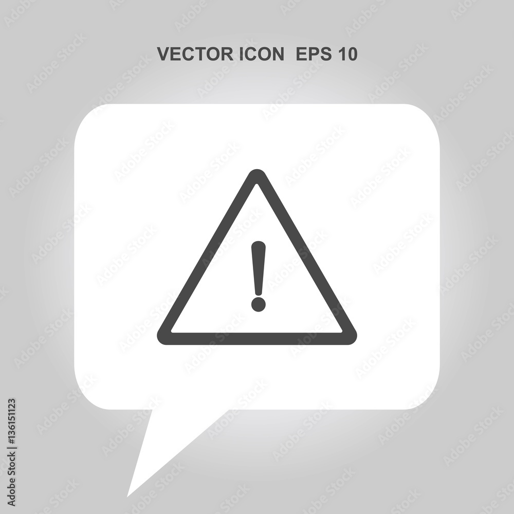 exclamation danger vector icon exclamation danger vector icon
