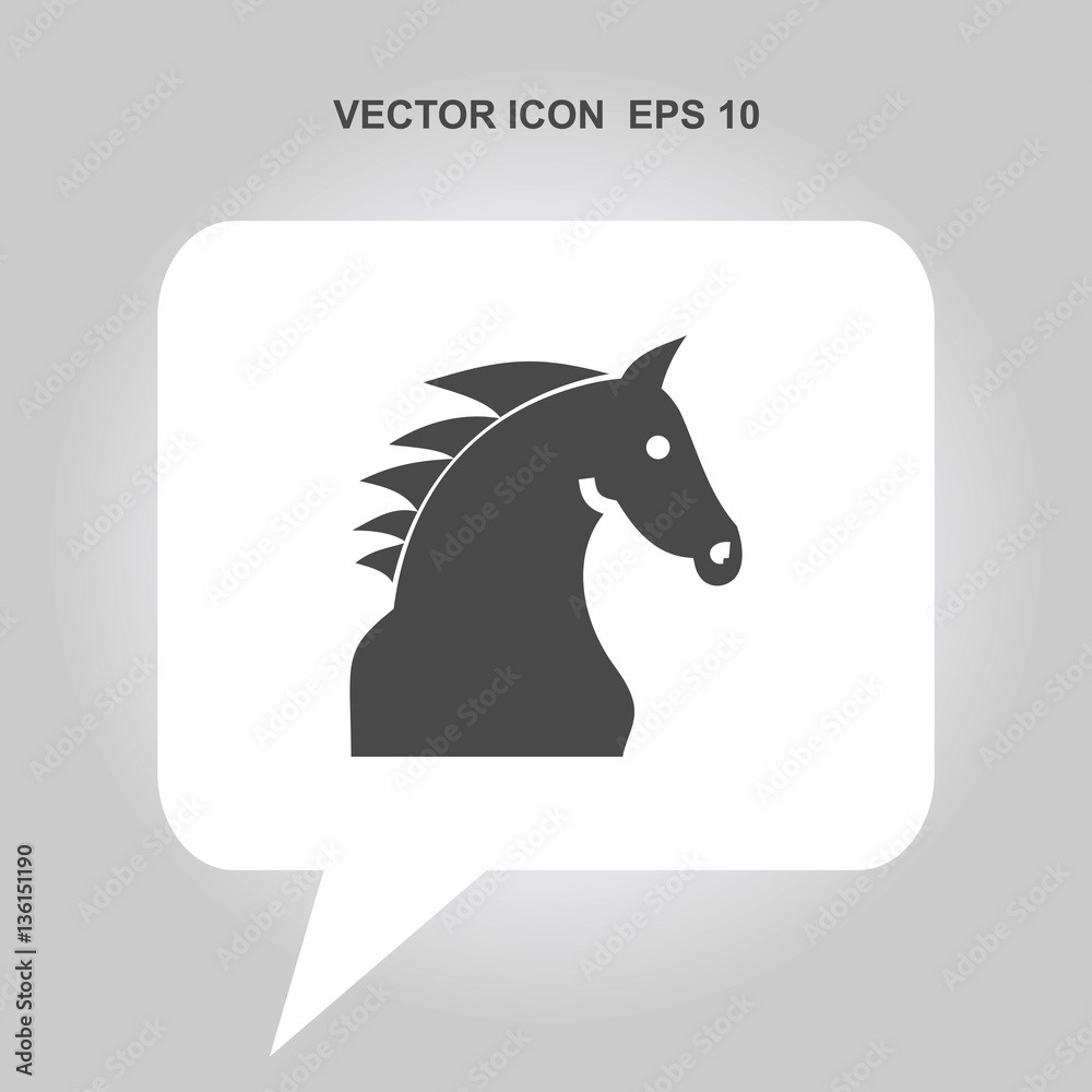 horse head vector icon horse head vector icon