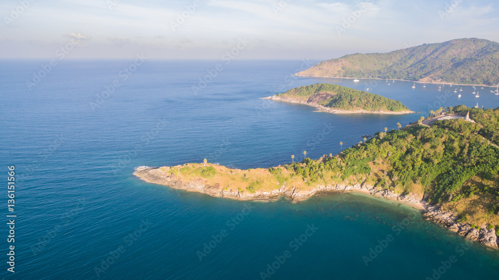 aerial photography around Phomthep cape viewpoint