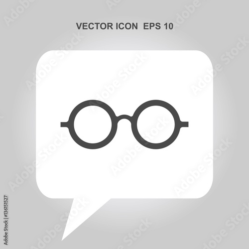 glasses vector icon