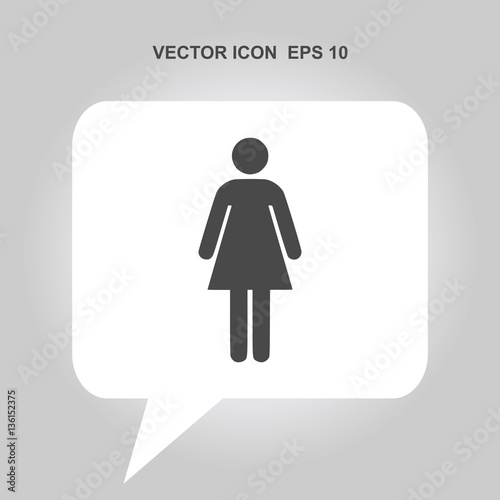 female vector icon