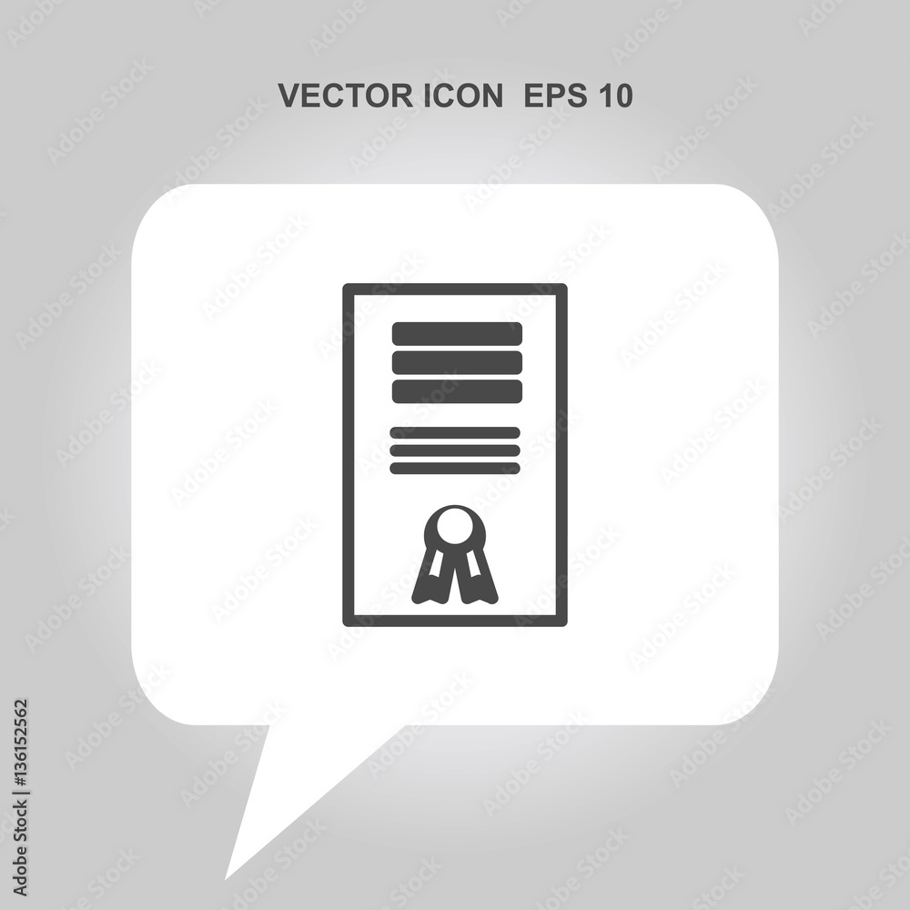 certificate vector icon certificate vector icon
