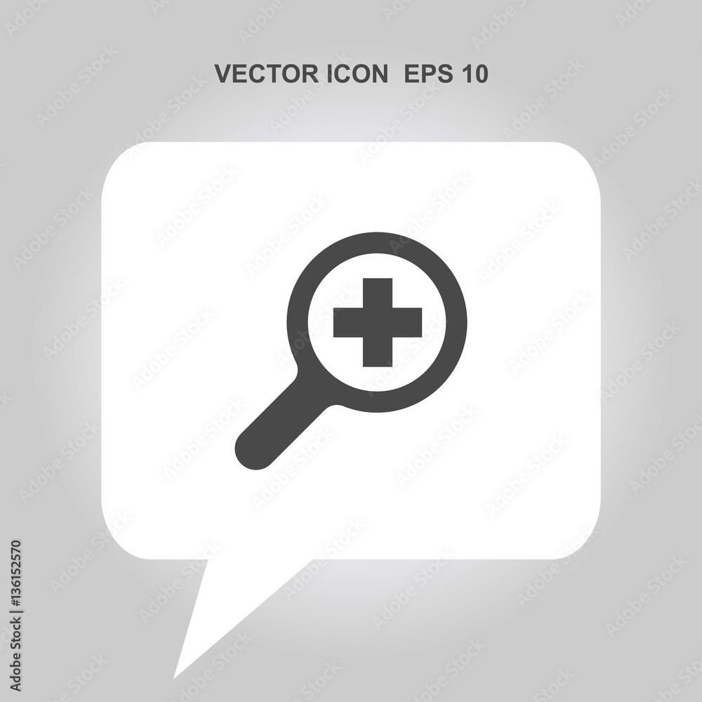 Obraz premium zoom in vector icon