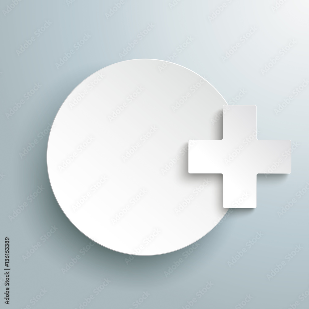 Paper Circle Plus Gray