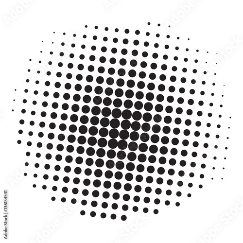 Black and White Pop Art Vintage Retro Comics Background Vector Template