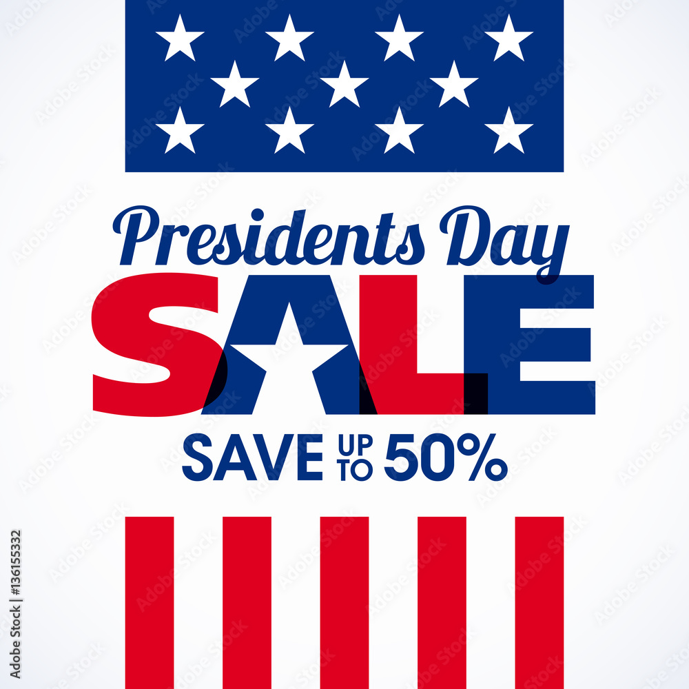 Presidents day sale banner Presidents day sale banner
