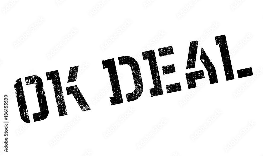 Ok Deal rubber stamp. Grunge design with dust scratches. Effects can be easily removed for a clean, crisp look. Color is easily changed. Ok Deal rubber stamp. Grunge design with dust scratches. Effects can be easily removed for a clean, crisp look. Color is easily changed.