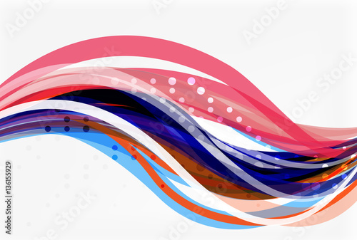 Colorful flowing wave abstract background