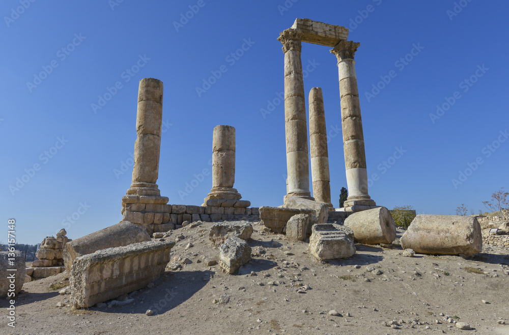 Templo de Hércules, Ciudadela de Amman, Jordania