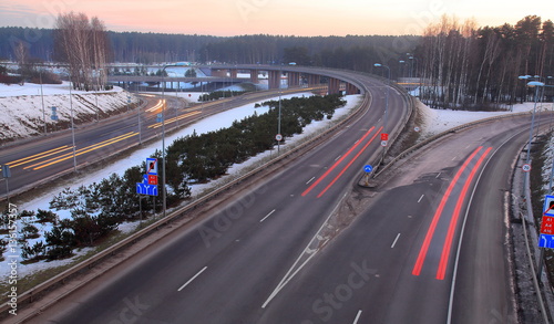 Overpass in the evening