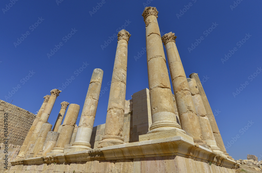 Ruinas de Jerash, antigua ciudad romana, Jordania