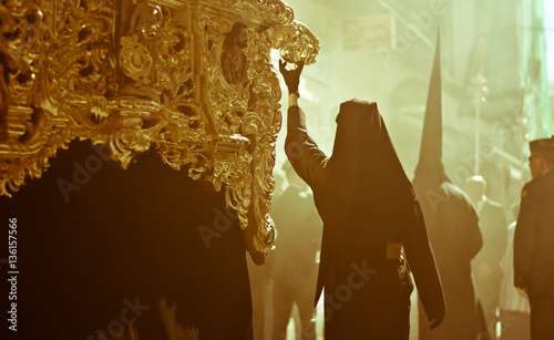 Photos The smoke and the smell of incense in the processions