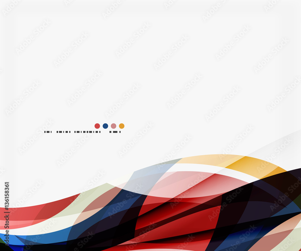 Colorful elegant wave creative layout Colorful elegant wave creative layout