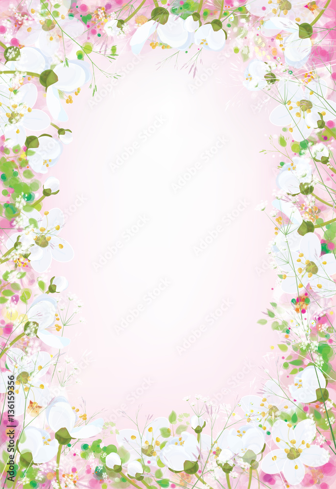 Vector  floral background.
