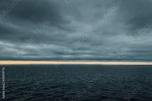 Nordsee, Sonnenaufgang, Wolken