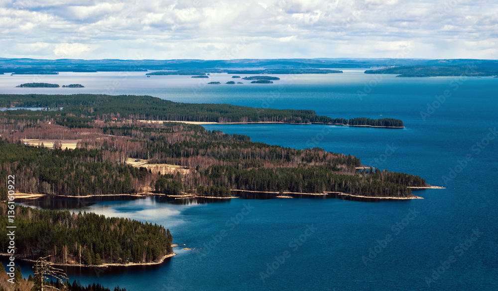 National Park Koli - Finland  in the  spring