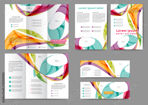 colored abstract brochure