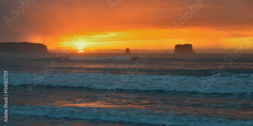 Sunset south island, New zeeland